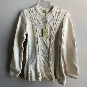 Torn By Ronny Kobo- Layla Cable Knot Sweater